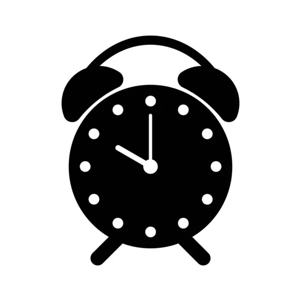 Символ Времени Часов Выделенный Белом Фоне — стоковый вектор