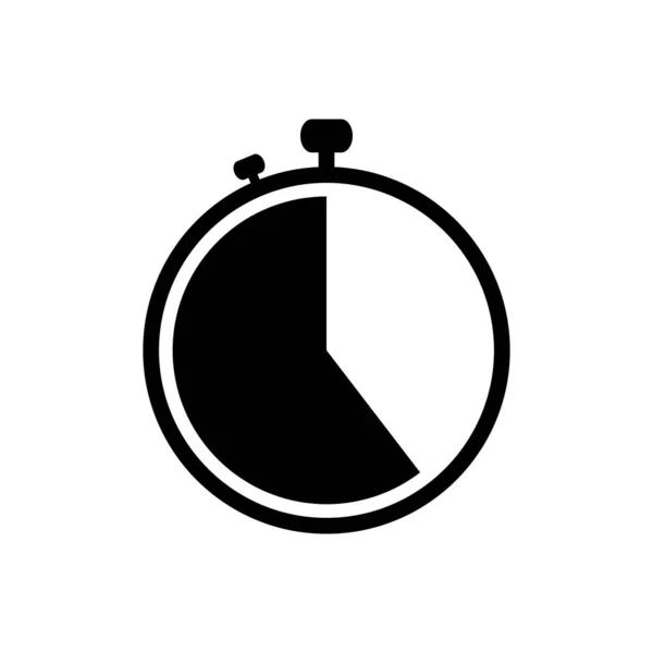 Ikona Stopwatch Izolované Bílém Pozadí Vektorové Ilustrace — Stockový vektor