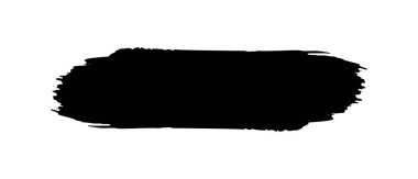 Siyah fırça darbesi, Vektör illüstrasyon tasarımı.