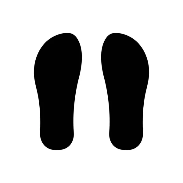 Menselijke Schoen Voetafdrukken Pictogram Witte Achtergrond Ontwerp — Stockvector