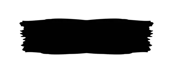 Черный Мазок Кистью Векторная Иллюстрация Дизайна — стоковый вектор