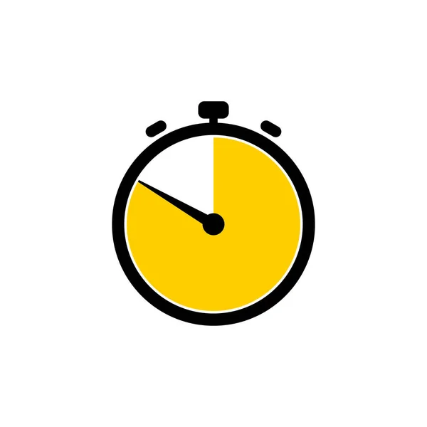 Reloj Analógico Minutos Icono Fondo Blanco — Vector de stock