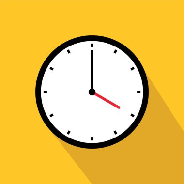 Saat zaman simgesi 04 simgesi beyaz arkaplan tasarımında izole edildi.