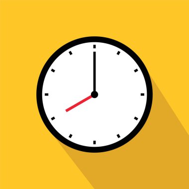 Beyaz arkaplan tasarımında izole edilmiş saat zaman simgesi 08 simgesi.