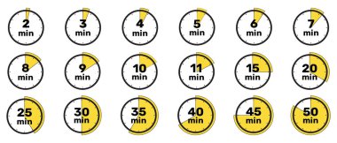 Tüm Dakika Örnekleme Saati Simge beyaz arkaplan ayarladı .