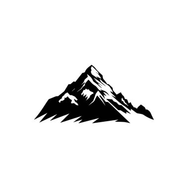 Dağ simgesi Logo Şablonu Vektör illüstrasyon Tasarımı.