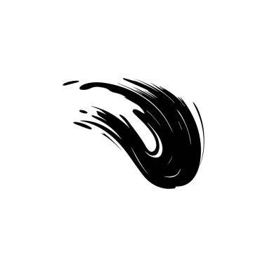 Fırça ikonu Vektör illüstrasyonu. Beyaz arkaplanda izole.