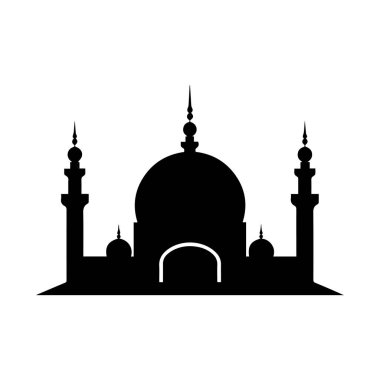 Cami simgesi. Düz çizim. Düz tasarım için vektör