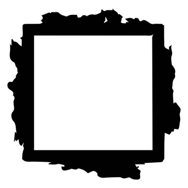 Çerçeve beyaz arkaplanda izole edilmiş. Vektör illüstrasyonu.