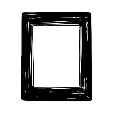 Çerçeve beyaz arkaplanda izole edilmiş. Vektör illüstrasyonu.