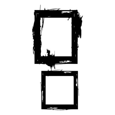Çerçeve beyaz arkaplanda izole edildi. Vektör illüstrasyonu.