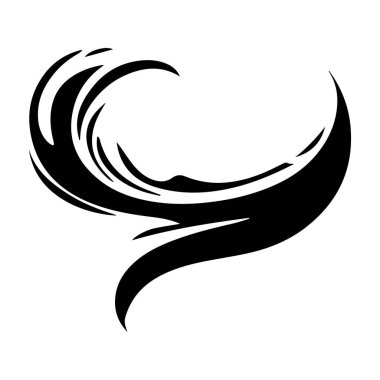 Beyaz arkaplanda fırça darbesi siyaha boyası, vektör illüstrasyonu.