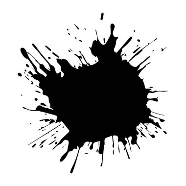 Beyaz arkaplana boya fırçası vuruşunu bırak, vektör illüstrasyonu.