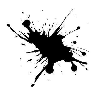 Beyaz arkaplana boya fırçası vuruşunu bırak, vektör illüstrasyonu.