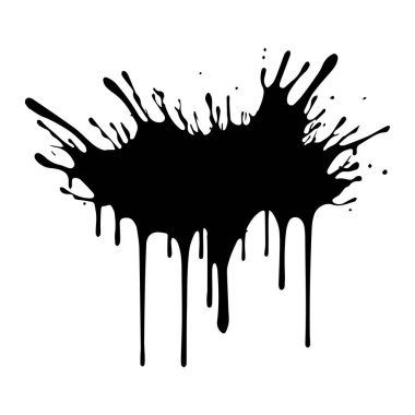 Beyaz arkaplana boya fırçası vuruşunu bırak, vektör illüstrasyonu.