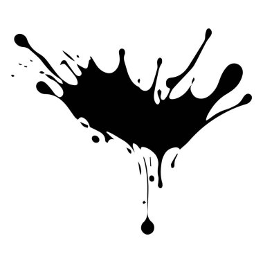 Beyaz arkaplana boya fırçası vuruşunu bırak, vektör illüstrasyonu.