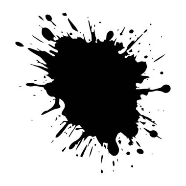 Beyaz arkaplana boya fırçası vuruşunu bırak, vektör illüstrasyonu.