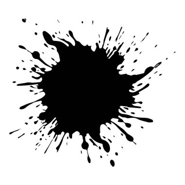 Beyaz arkaplana boya fırçası vuruşunu bırak, vektör illüstrasyonu.