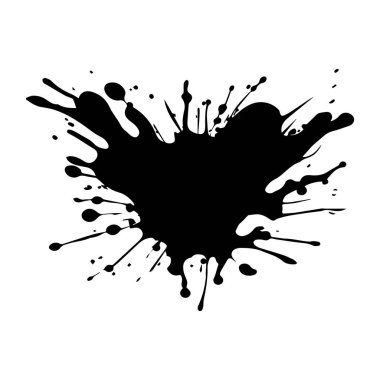 Beyaz arkaplana boya fırçası vuruşunu bırak, vektör illüstrasyonu.