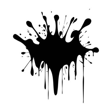 Beyaz arkaplana boya fırçası vuruşunu bırak, vektör illüstrasyonu.