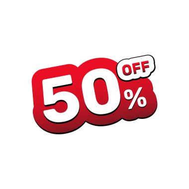 Yüzde 50 indirim, afiş şablonları, özel satış promosyonları..