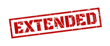 Beyaz arka planda uzatılmış pul grunge kırmızısı. Vektör tasarımını yazdır.