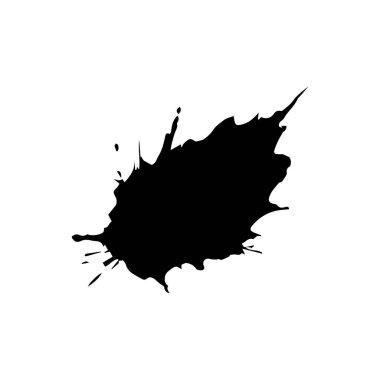 Çember şeklinde fırçala Siyah renk tasarımı.