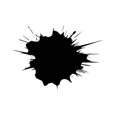 Çember şeklinde fırçala Siyah renk tasarımı.