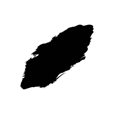 Çember şeklinde fırçala Siyah renk tasarımı.