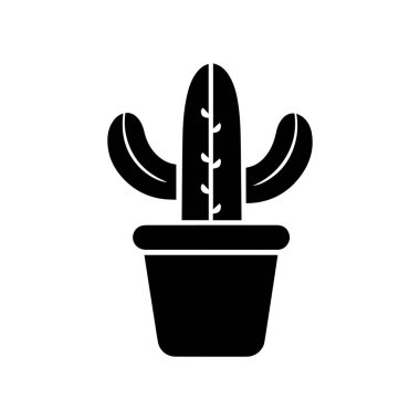 Kaktüs ağacı koleksiyonu flora tasarım vektör sanatı.