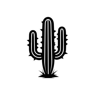 Kaktüs ağacı koleksiyonu flora tasarım vektör sanatı.