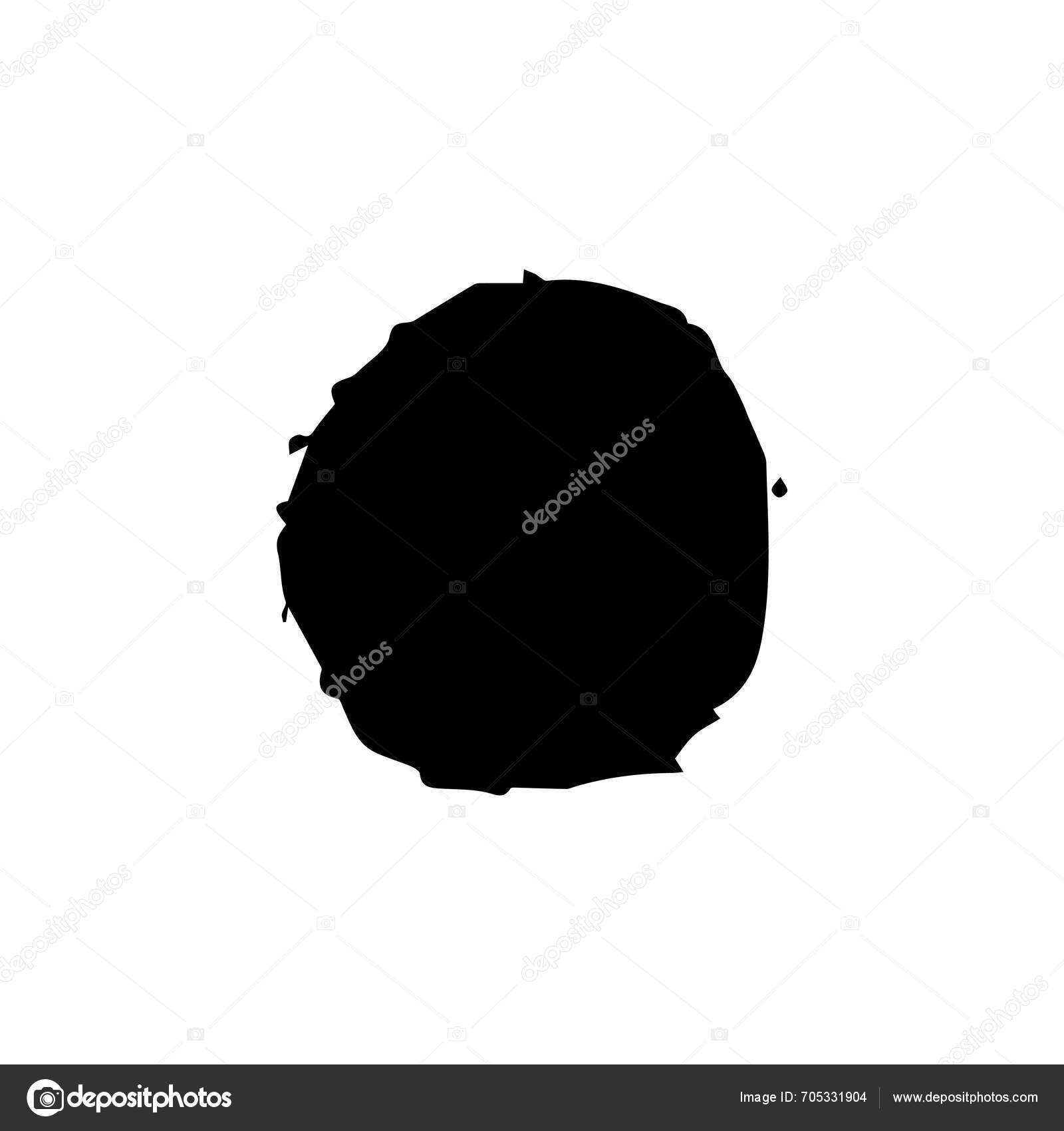 Brush Circles Shape Stock Black Color Design Stock Vector by ©Mohammad ...