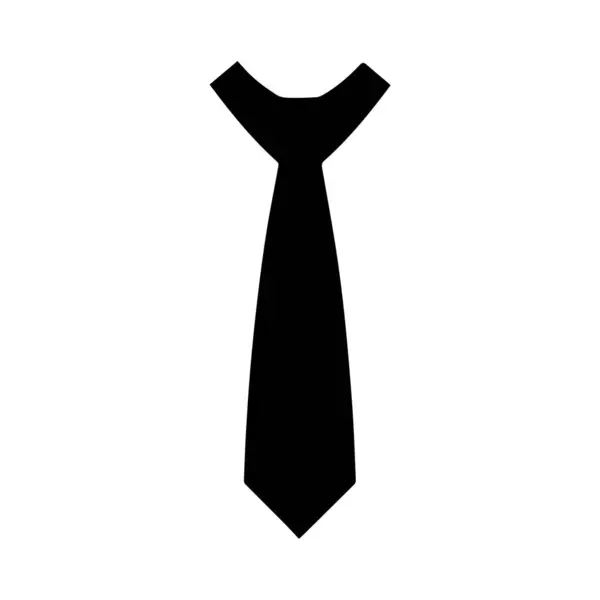 Tie Icon Isolated White Background Vector Design — Stock Vector