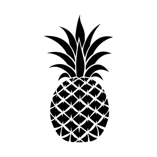 stock vector Pineapple natural food icon. Freshness sweet art vector design.