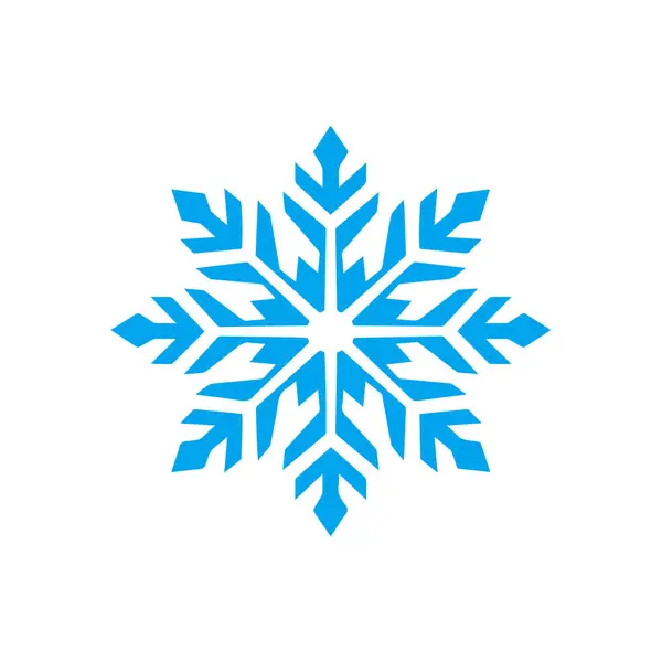 Beyaz arka planda kar ikonu. Düz biçimli vektör illüstrasyonu.