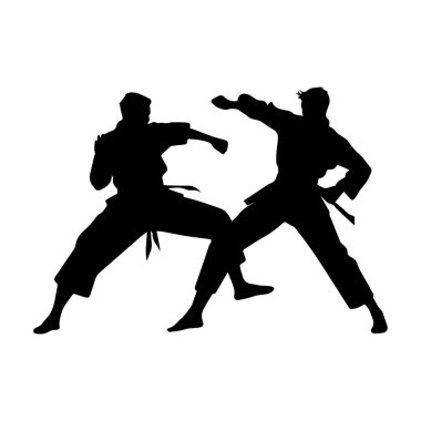 Dövüş sanatları güçlü dövüşçü. Ninja güç vektör tasarımı.