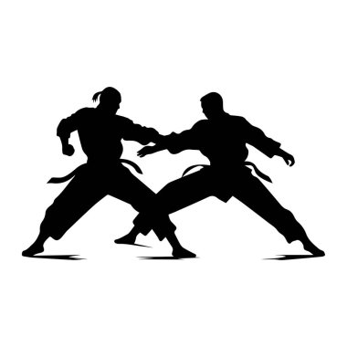 Dövüş sanatları güçlü dövüşçü. Ninja güç vektör tasarımı.