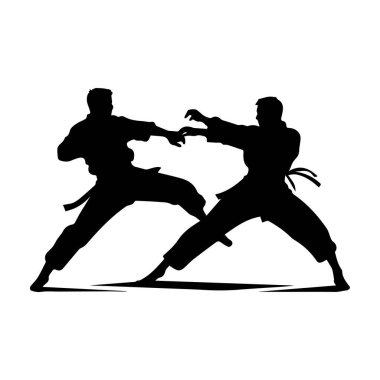 Dövüş sanatları güçlü dövüşçü. Ninja güç vektör tasarımı.