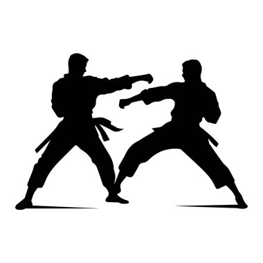 Dövüş sanatları güçlü dövüşçü. Ninja güç vektör tasarımı.