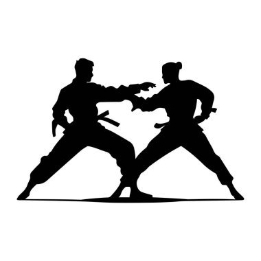 Dövüş sanatları güçlü dövüşçü. Ninja güç vektör tasarımı.