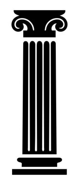 Sütun simgesi oluşturma tarihi vektör tasarımı.