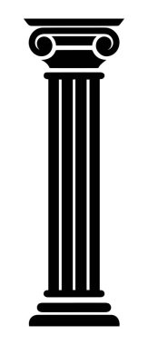 Sütun simgesi oluşturma tarihi vektör tasarımı.