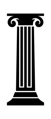 Sütun simgesi oluşturma tarihi vektör tasarımı.