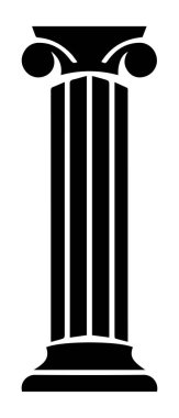 Sütun simgesi oluşturma tarihi vektör tasarımı.