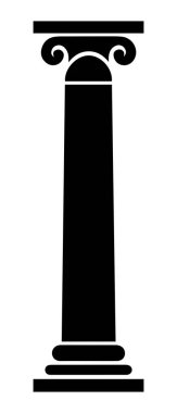 Sütun simgesi oluşturma tarihi vektör tasarımı.