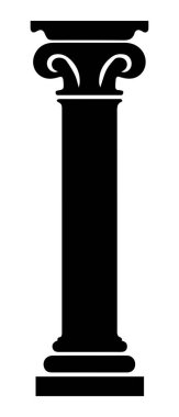 Sütun simgesi oluşturma tarihi vektör tasarımı.