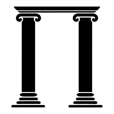 Sütun simgesi oluşturma tarihi vektör tasarımı.