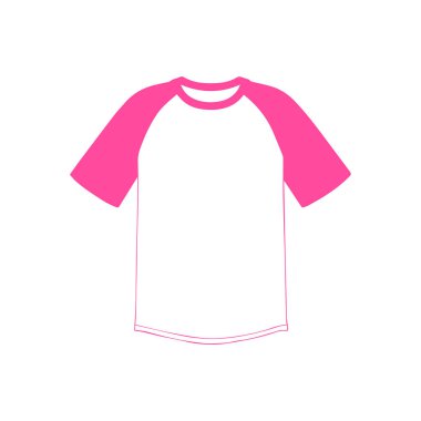 Gömlek kumaşı simgesi ön biçim vektör tasarımı moda.