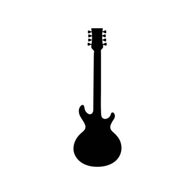 Gitar ikonu stüdyo şarkısı. Festival rock vektör tasarımı.