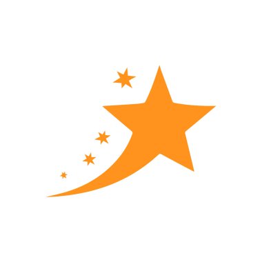 Kayan Yıldız simgeleri uzay elementi gece galaksisi tasarımı.